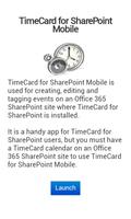 TimeCard for SharePoint Mobile ポスター