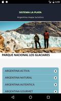 argentina mapa turistico-poster