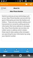 برنامه‌نما Alias Phone Number عکس از صفحه
