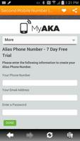 Alias Phone Number स्क्रीनशॉट 2