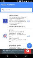 GOVT eServices : India, eServices, useful links screenshot 1