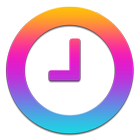 Smart color clock icon