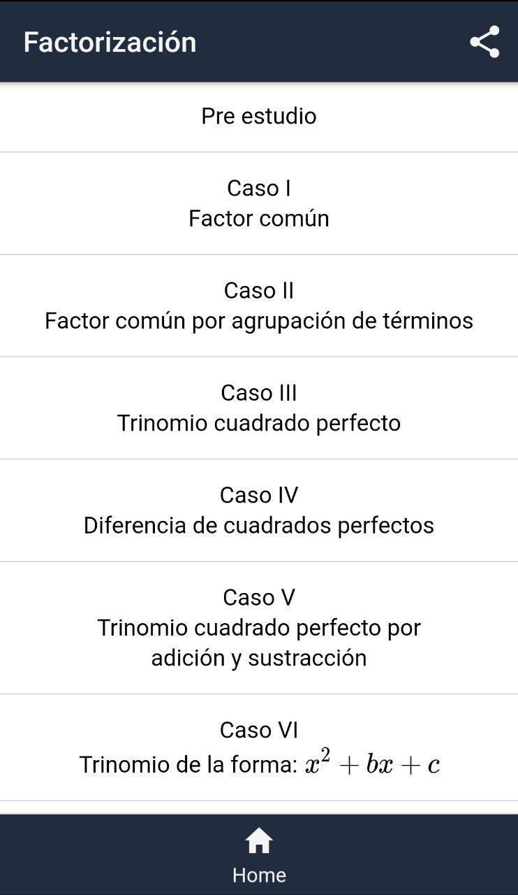 Casos De Factorizacion For Android Apk Download