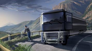 Euro Truck Simulator 2 Mobile MS Affiche