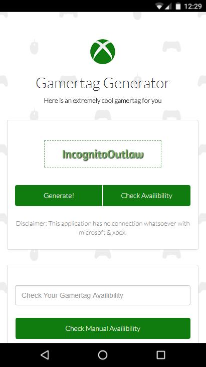 Descarga de APK de Gamertag Generator para Android