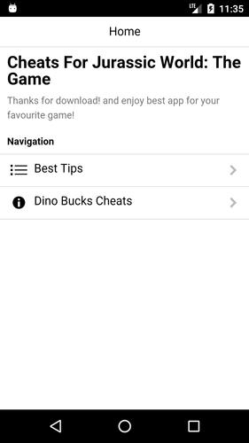 Cheats For Jurassic World The Game For Android Apk Download