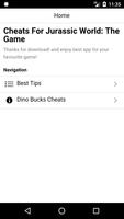 Cheats For Jurassic World The Game скриншот 1