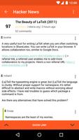 Hacker News captura de pantalla 1