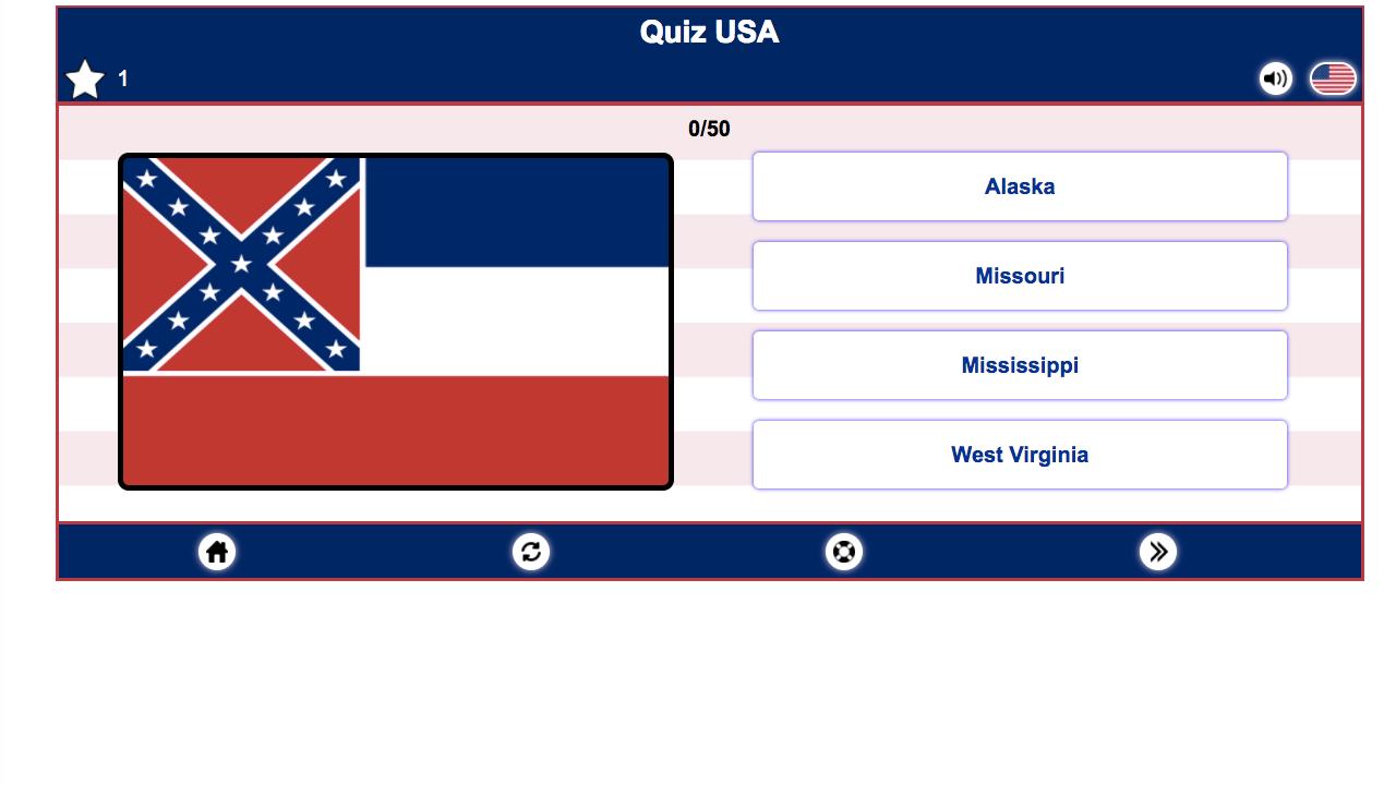 Quiz Capitals Flags Maps Usa For Android Apk Download - mississippi flag roblox