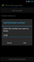 DKun Message Wall (SMS block) captura de pantalla 1