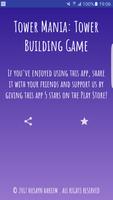 Tower Mania: Blocks Stack Game - Free captura de pantalla 3