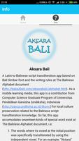 Aksara Bali اسکرین شاٹ 3