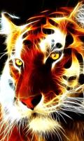 Tiger live wallpaper hd free - animal background постер