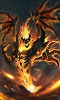 Evil diablo live wallpaper (fantasy, hell, fire) Affiche