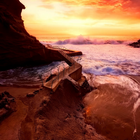 Cliff and ocean live wallpaper simgesi