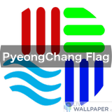 PyeongChang flag live wallpaper-icoon