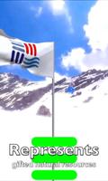 PyeongChang flag live wallpaper captura de pantalla 1