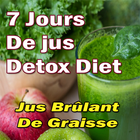 7 jour de jus Detox Diet -boisson brûlante graisse icône