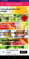 7 jour de jus Detox Diet -boisson brûlante graisse poster