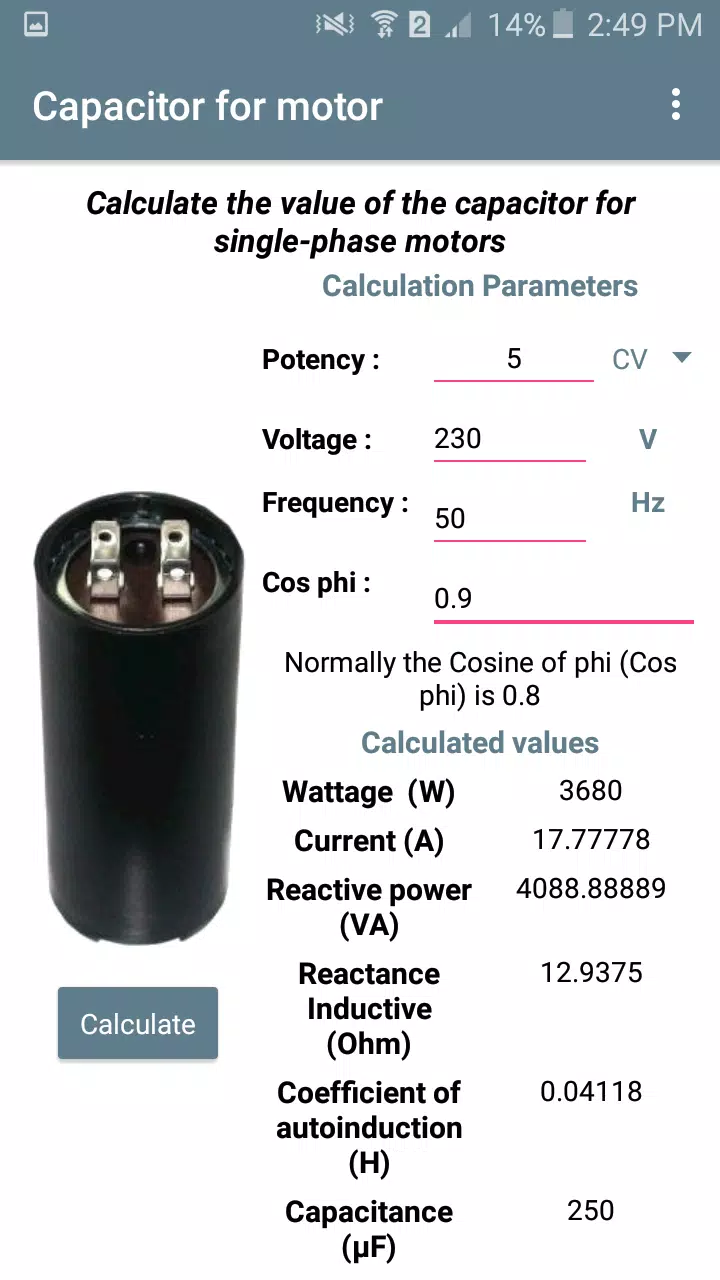 Capacitor for motor APK for Android Download