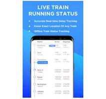 Live Train Status and Spot Booking Affiche