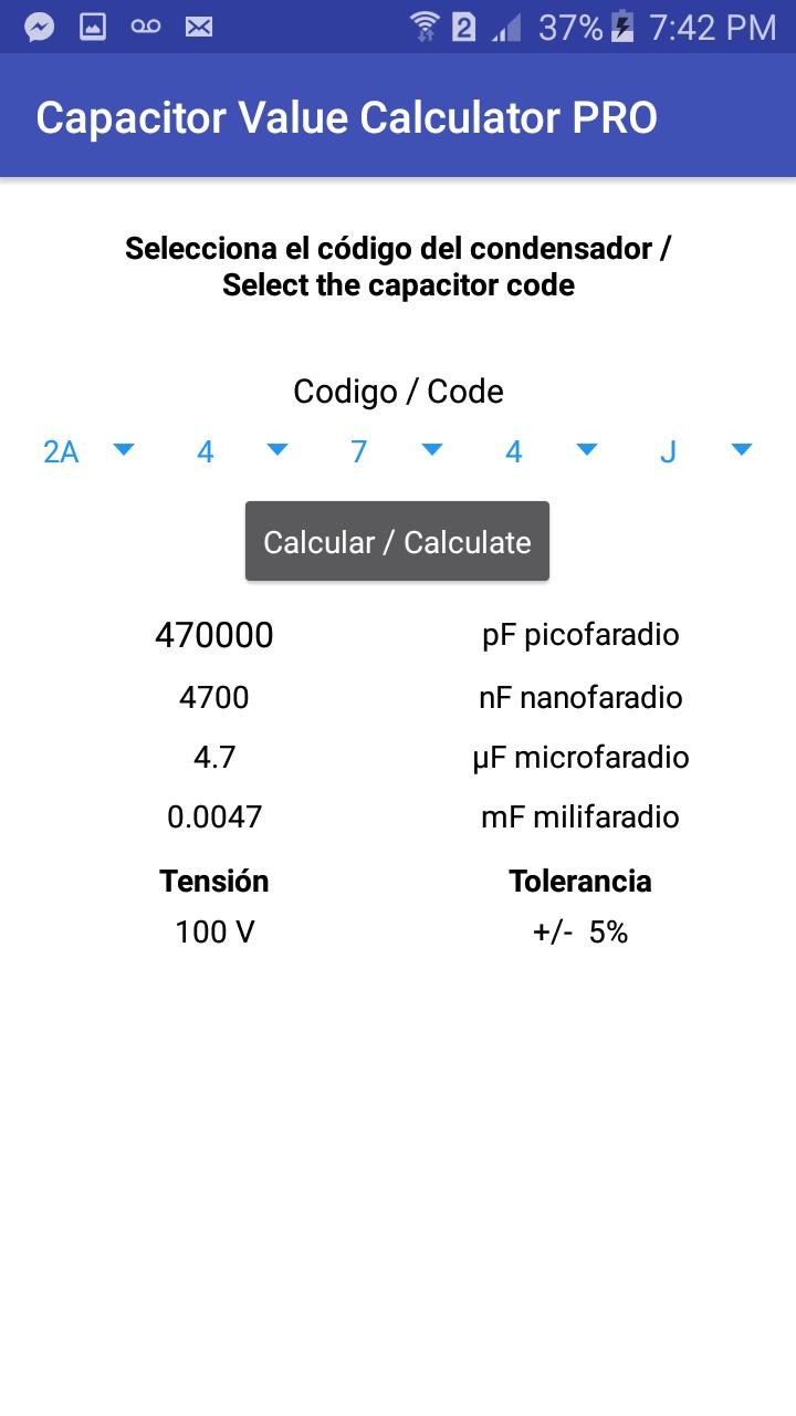 Capacitor Value Calculator APK for Android Download