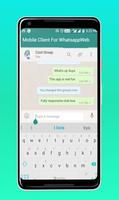Mobile Client For WhatsappWeb capture d'écran 2