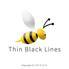 Thin Black Lines ícone