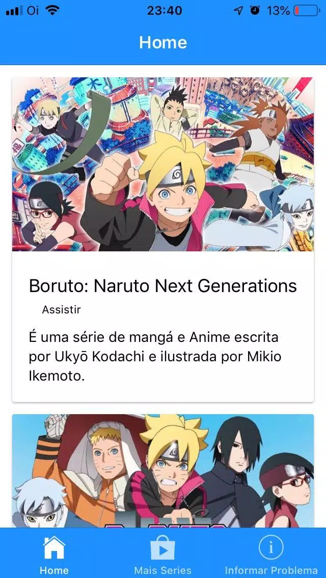 Assistindo Boruto Legendado de boa na minha TV tela plana!