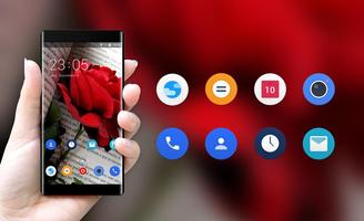 Theme for iBall Fab 2.6a  Red Rose Wallpaper screenshot 3