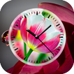 Tulips Clock Live Wallpaper
