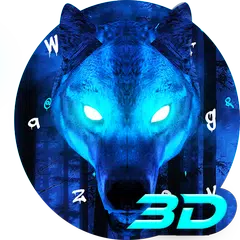 Ice Wolf 3D Keyboard Theme APK download
