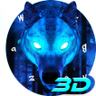 3D live poolwolf toetsenbord-thema