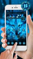 Forest Ice Wolf Theme poster