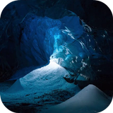 Ice cave video wallpaper icône