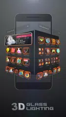 download Tema Glass Tech 3D APK