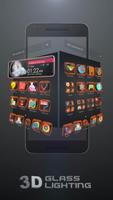 Glass Tech 3D Theme syot layar 1