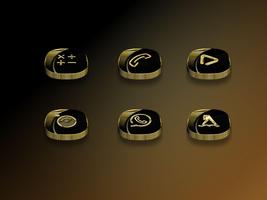 3D Gold theme icons custom uhd imagem de tela 2