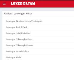 2 Schermata Lowongan Kerja Batam 2018