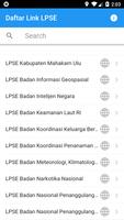 Daftar Link LPSE 海報