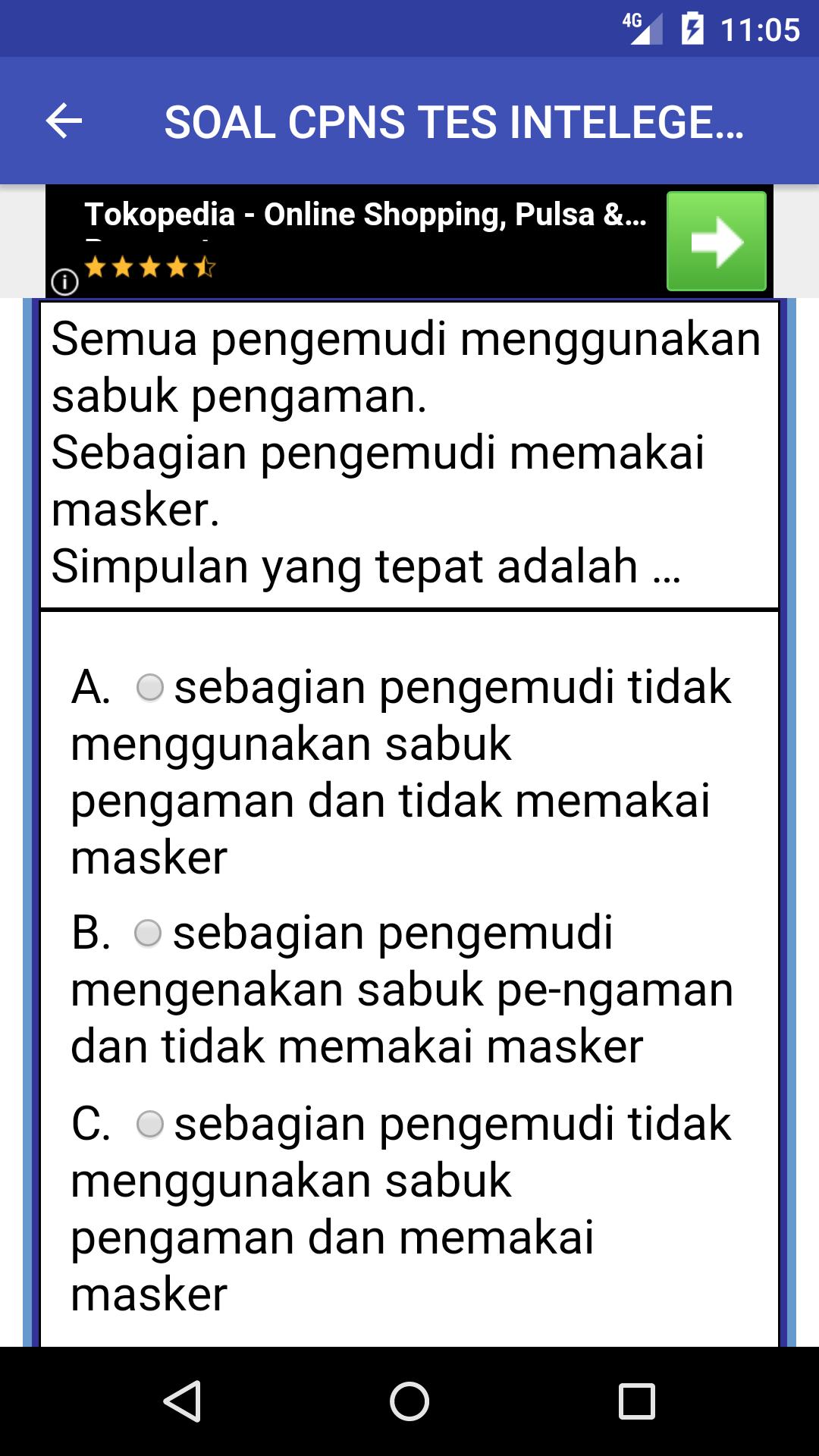 Simulasi TEST CAT CPNS Kemenkumham poster Simulasi TEST CAT CPNS Kemenkumham screenshot 1