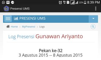 Presensi UMS Screenshot 1