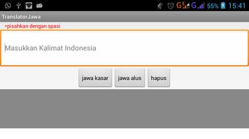 Translator Jawa screenshot 1