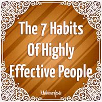 The 7 habits of highly effective peoples Cartaz