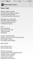 Lirik Lagu Dewi-Dewi स्क्रीनशॉट 2