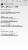 Lirik Lagu D'Masiv Screenshot 2