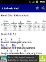 Kunci Chord Gitar Rahasia Hati capture d'écran 3