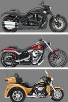 Motor Harley & review plakat