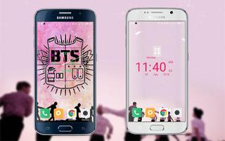 BTS Clock Live Wallpaper capture d'écran 3