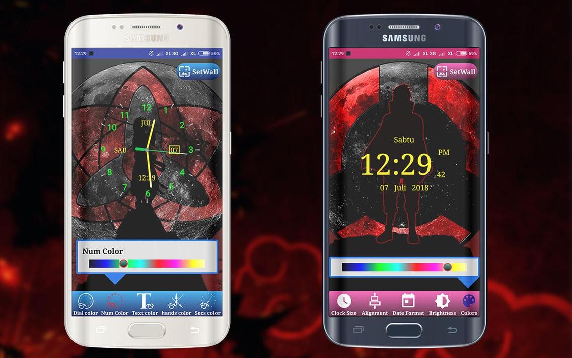 Android için Sharingan Saat Canlı Duvar Kağıdı + Widget APK�yı İndir